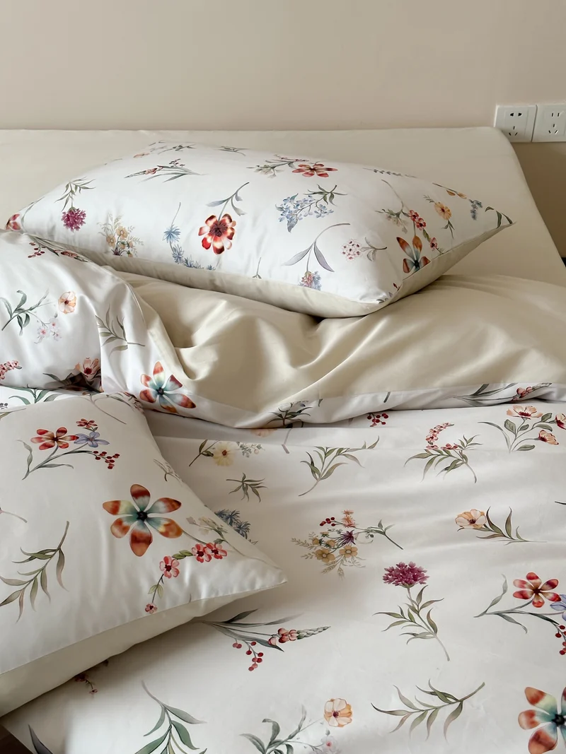 Mikrofaser-Bettwäsche-Set mit buntem Terrazzo-Muster, weich & pflegeleicht
