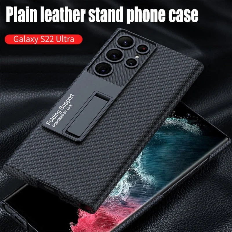 Skanto | Luxuriöse, ultradünne Leder-Handyhülle, stoßfest, für Samsung Galaxy 23