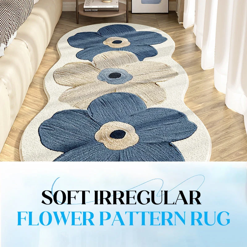 📢📢 50 % RABATT!! 🎅 Weicher Teppich mit unregelmäßigem Blumenmuster