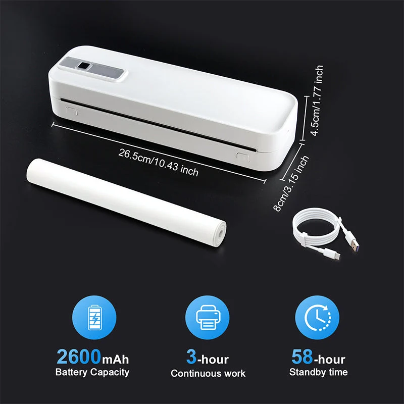 🔈🔈 60 % Rabatt!🔥 Tragbarer Bluetooth-Thermodrucker – Drucken Sie überall! 🚀 Kostenloser Versand!