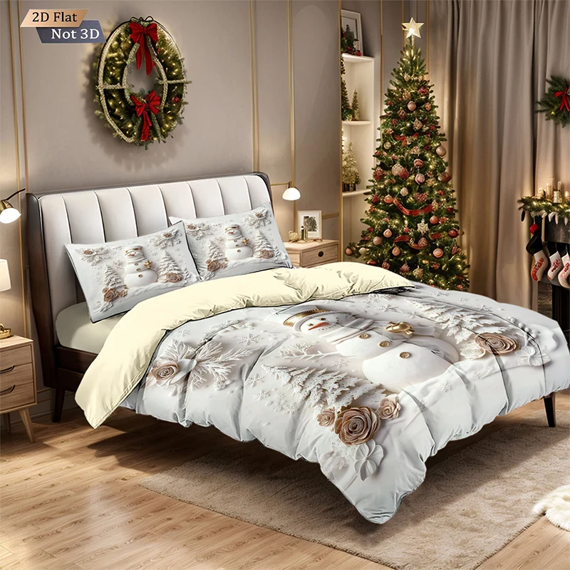 🔥Black-Friday-Mega-Angebot – 56 % Rabatt!🔥Festliches Weihnachts 3-teiliges Bettwäsche-Set
