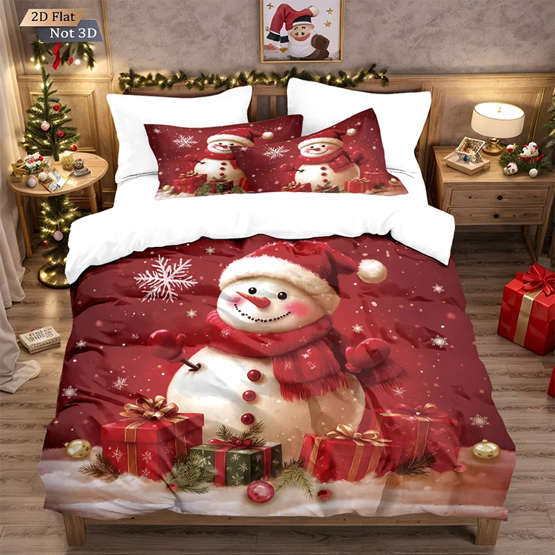 🔥Black-Friday-Mega-Angebot – 56 % Rabatt!🔥Festliches Weihnachts 3-teiliges Bettwäsche-Set