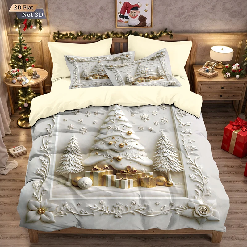 🔥Black-Friday-Mega-Angebot – 56 % Rabatt!🔥Festliches Weihnachts 3-teiliges Bettwäsche-Set