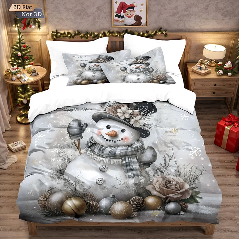 🔥Black-Friday-Mega-Angebot – 56 % Rabatt!🔥Festliches Weihnachts 3-teiliges Bettwäsche-Set