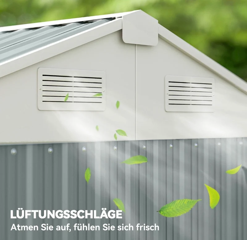 Metall Gerätehaus Geräteschuppen Gartenhaus Gartenschuppen