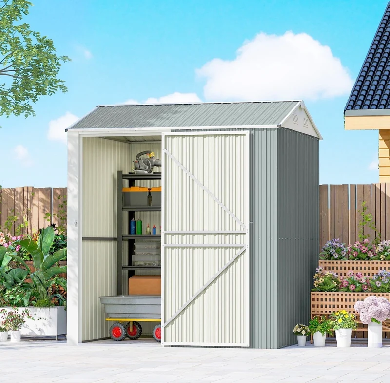 Metall Gerätehaus Geräteschuppen Gartenhaus Gartenschuppen