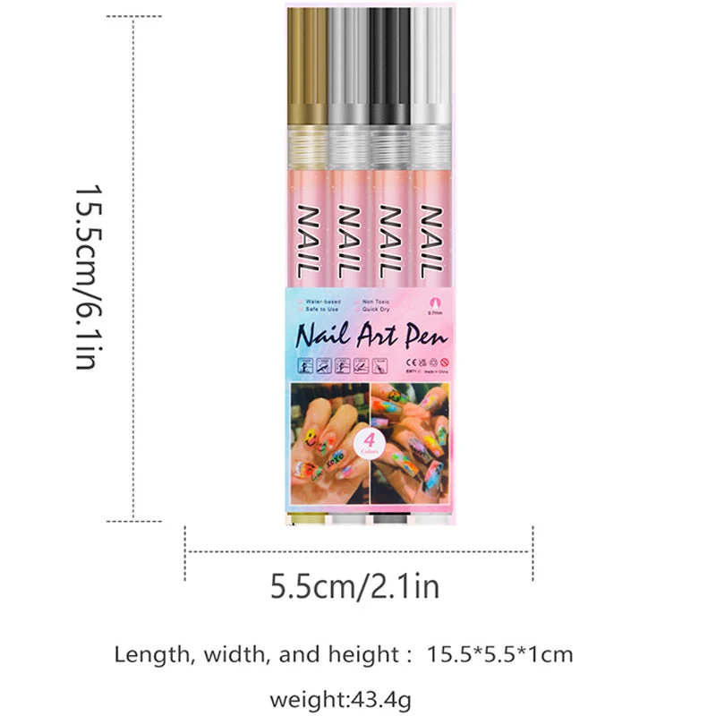 🎁Weihnachtsgeschenk🎄12-farbiger Profi-Nagellackstift-Set