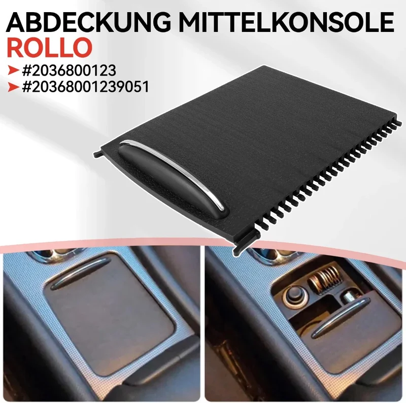 Rollo Mittelkonsolen Abdeckung Blende Für Mercedes C-Classe W203 S203 2000-2007
