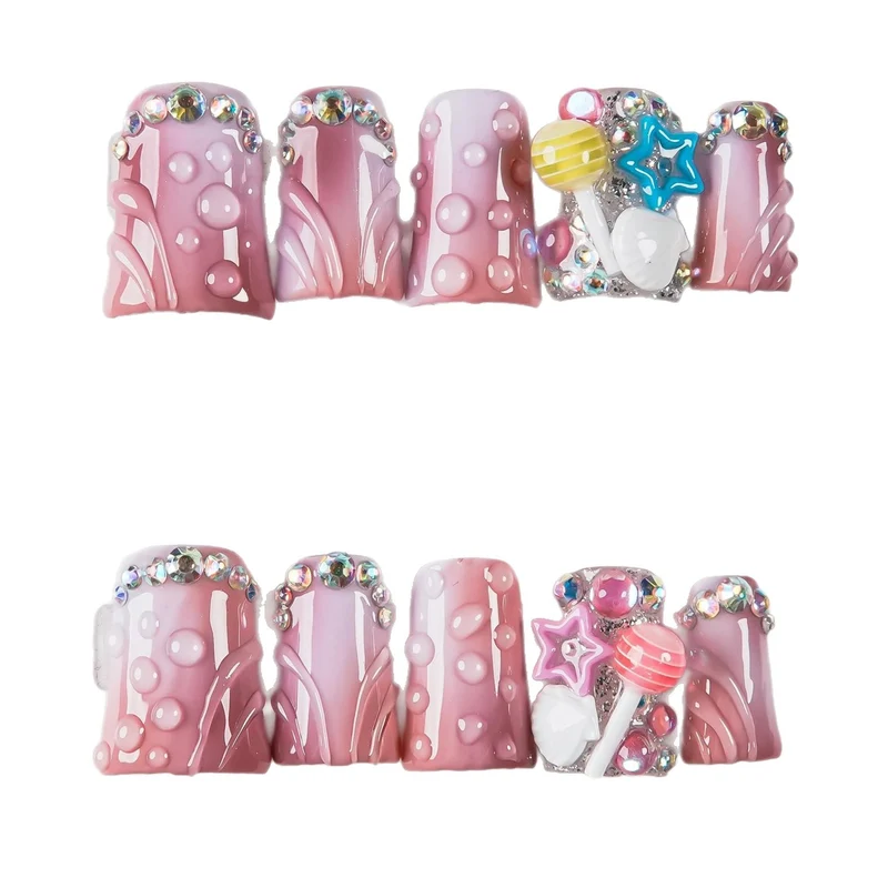 Dekoratives Fantasy-Themen Press-On Nagelset