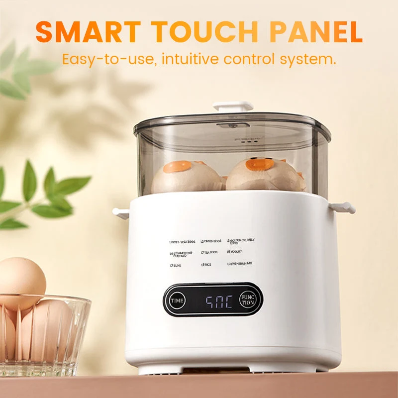 🎁2025 Neues Design🥚✨Mini-Multifunktions-Eierkochset mit Smart Touch Panel🔥