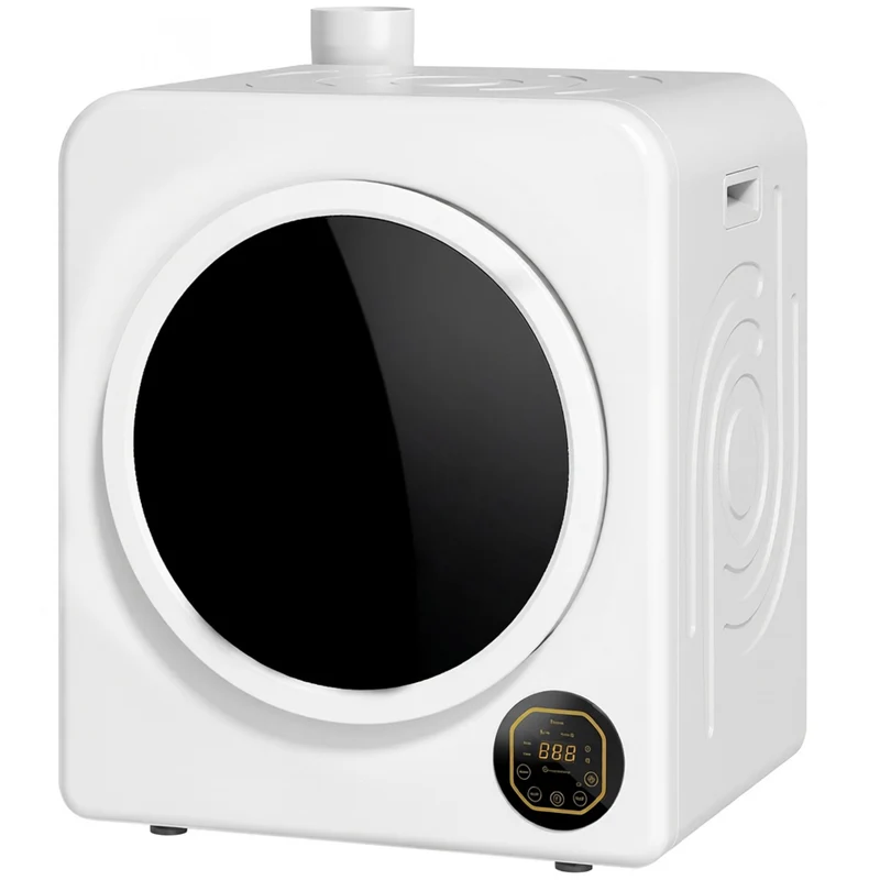 18 lb Portable Electric Dryer 1300W with Stainless Steel Tub, Touch Panel