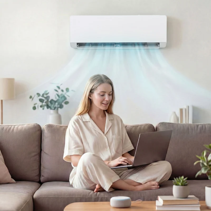 18000 BTU Mini Split Inverter AC with Ductless Heat Pump, WiFi, Cools up to 1250 Sq Ft