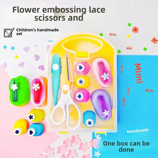 🔥Begrenzte Stückzahl verfügbar 50 % Rabatt🔥✨ DIY-Lochstanz-Set für Kinder - Erstelle niedliche Formen 🎁📏