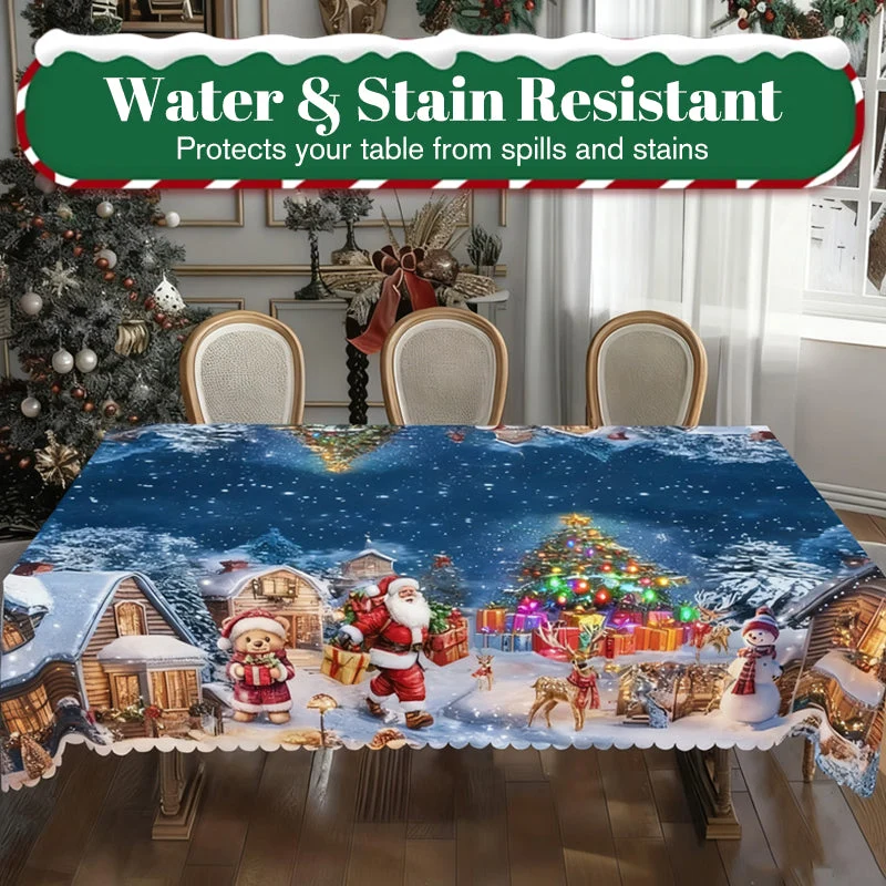 🔥Solange der Vorrat reicht 40 % Rabatt!🎉Stilvolle Tischdecke mit Weihnachtsmotiv