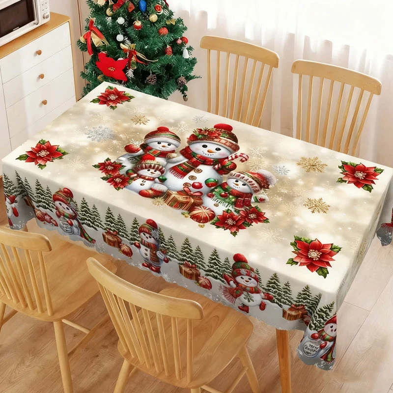 🔥Solange der Vorrat reicht 40 % Rabatt!🎉Stilvolle Tischdecke mit Weihnachtsmotiv