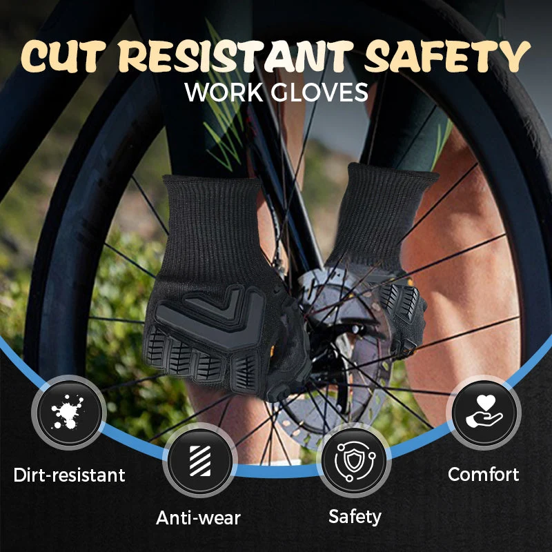 ⚡2 kaufen，1 gratis⚡Schnittfeste Sicherheitshandschuhe der Stufe 5 für Arbeit und Outdoor-Abenteuer