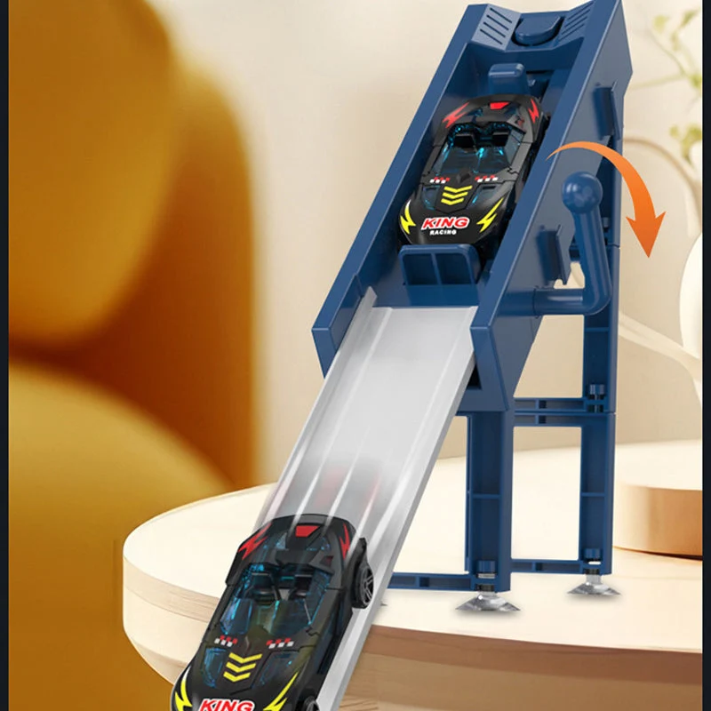 🔥Solange der Vorrat reicht 50 % Rabatt!🎉Doppel-Rennstrecke-Spielzeug-Set mit Startrampe für Kinder