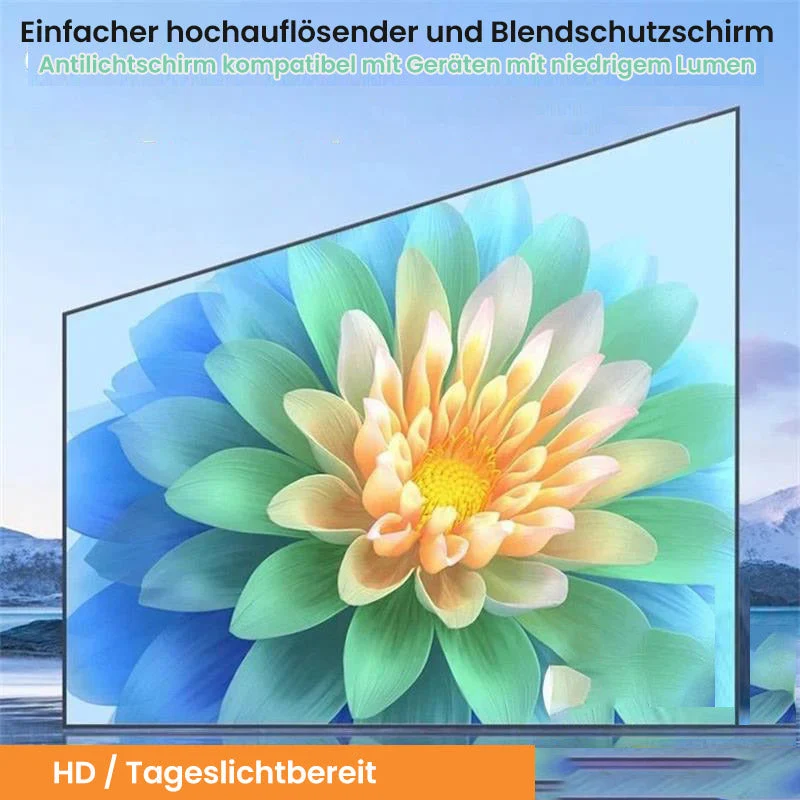 📺 HEIẞER VERKAUF 50% RABATT! ✨ Faltbare & Tragbare Projektions-Leinwand - 120 Zoll mit Mattierter Anti-Licht-Oberfläche für Kinoerlebnis zu Hause 🎬🌟