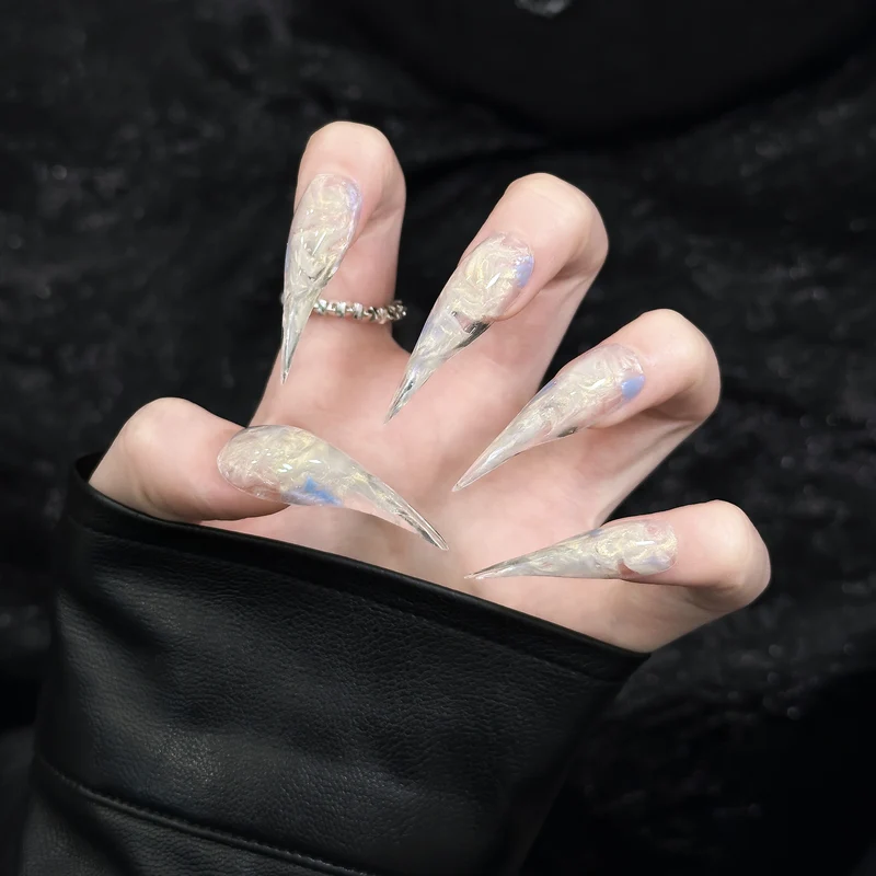 Künstlerische Stiletto Press-On Nägel 1791254987