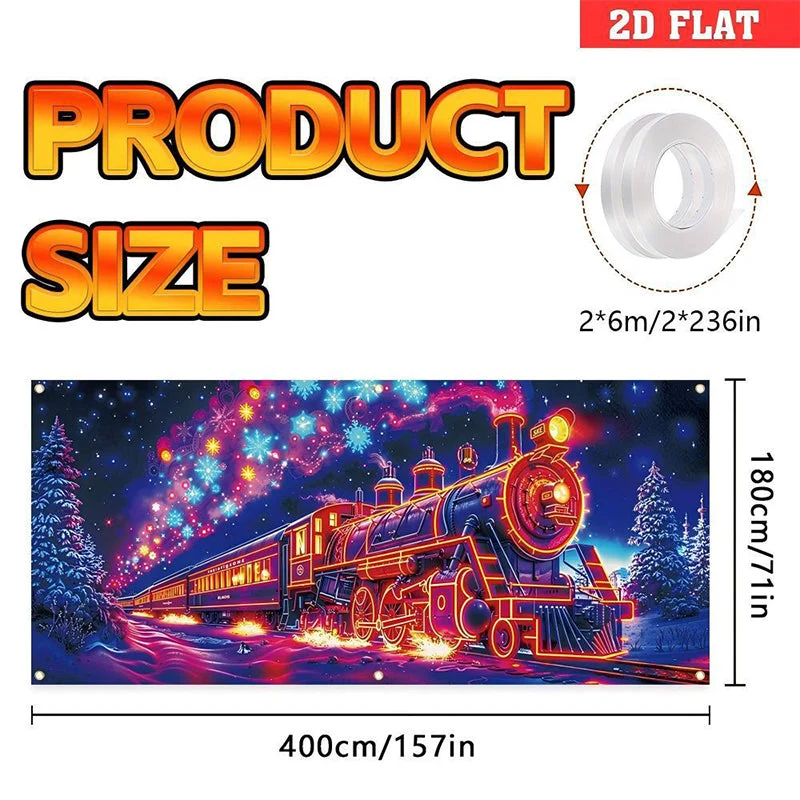 🔥Black-Friday-Mega-Angebot – 50 % Rabatt!🔥🎉UV-fluoreszierendes Weihnachtsbanner