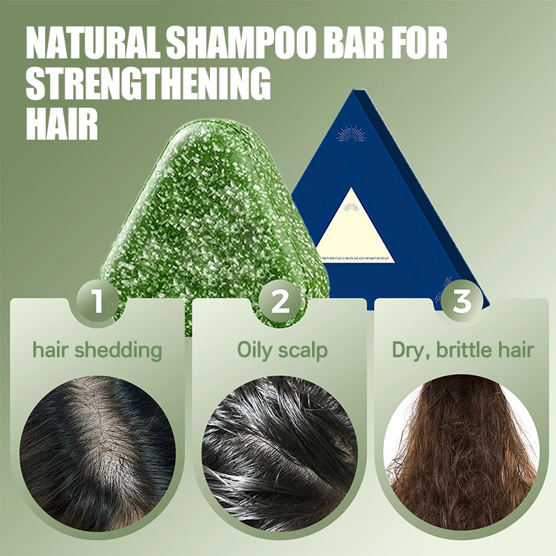 Natürliches festes Shampoo zur Stärkung der Haare