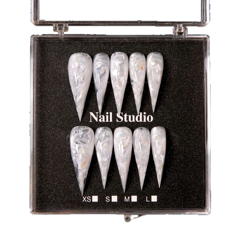 Künstlerische Stiletto Press-On Nagelverzierungen 1791254780