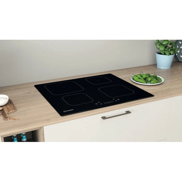 Indesit 60CM 4 Zone Induction Glass Ceramic Kochfeld - Schwarz | IS83Q60NE