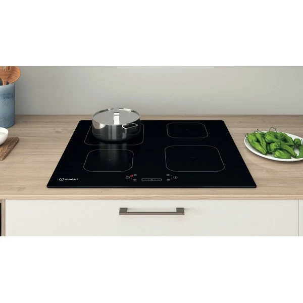 Indesit 60CM 4 Zone Induction Glass Ceramic Kochfeld - Schwarz | IS83Q60NE