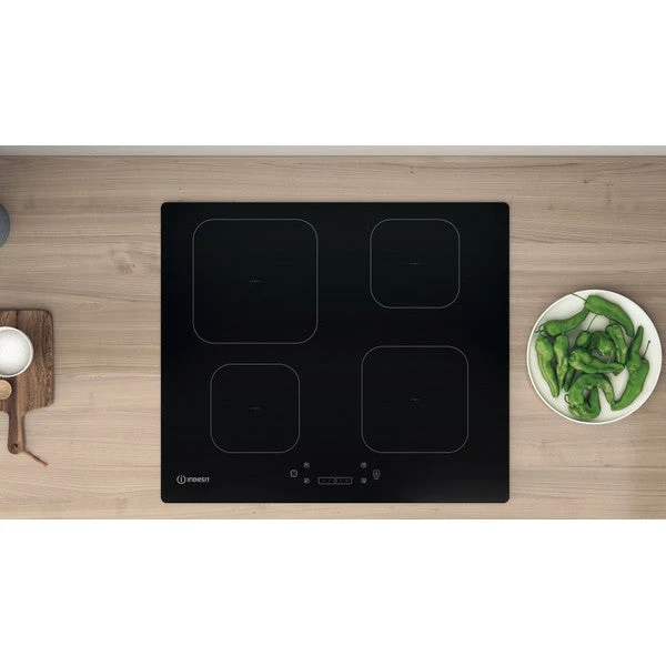 Indesit 60CM 4 Zone Induction Glass Ceramic Kochfeld - Schwarz | IS83Q60NE