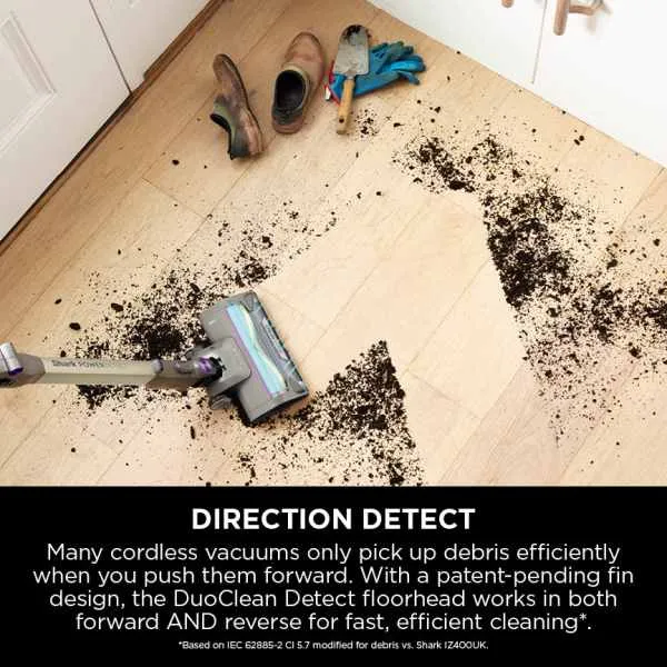 Shark Power Detect Clean & Empty Cordless Pet Staubsauger - Weiß & Java Grau | IP3251UKT