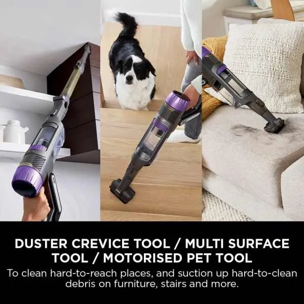 Shark Power Detect Clean & Empty Cordless Pet Staubsauger - Weiß & Java Grau | IP3251UKT