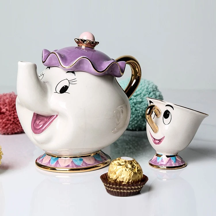 Beauty and The Beast Mrs Potts and Chip Teapot and Cup Set