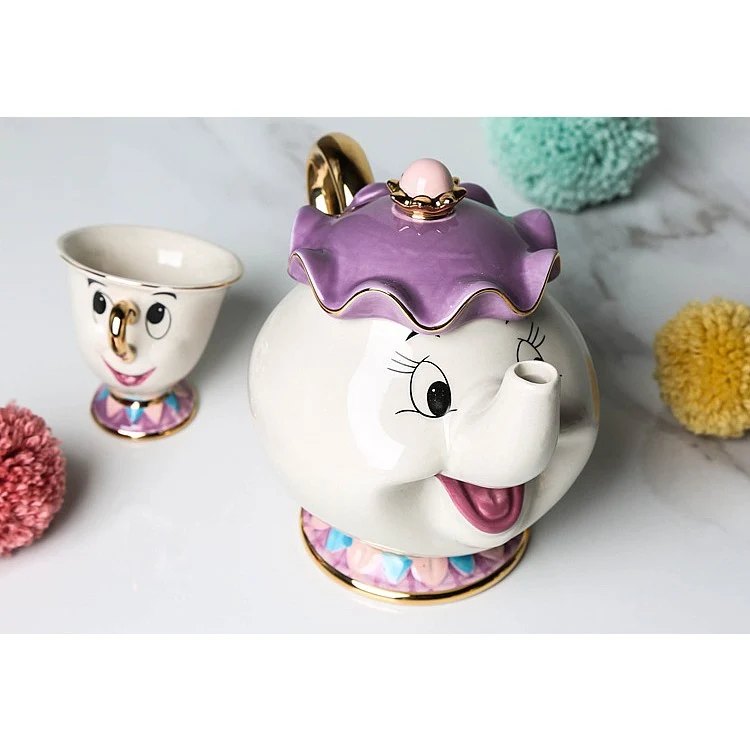 Beauty and The Beast Mrs Potts and Chip Teapot and Cup Set