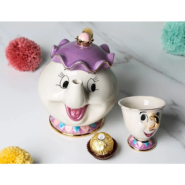 Beauty and The Beast Mrs Potts and Chip Teapot and Cup Set