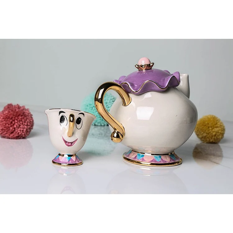 Beauty and The Beast Mrs Potts and Chip Teapot and Cup Set