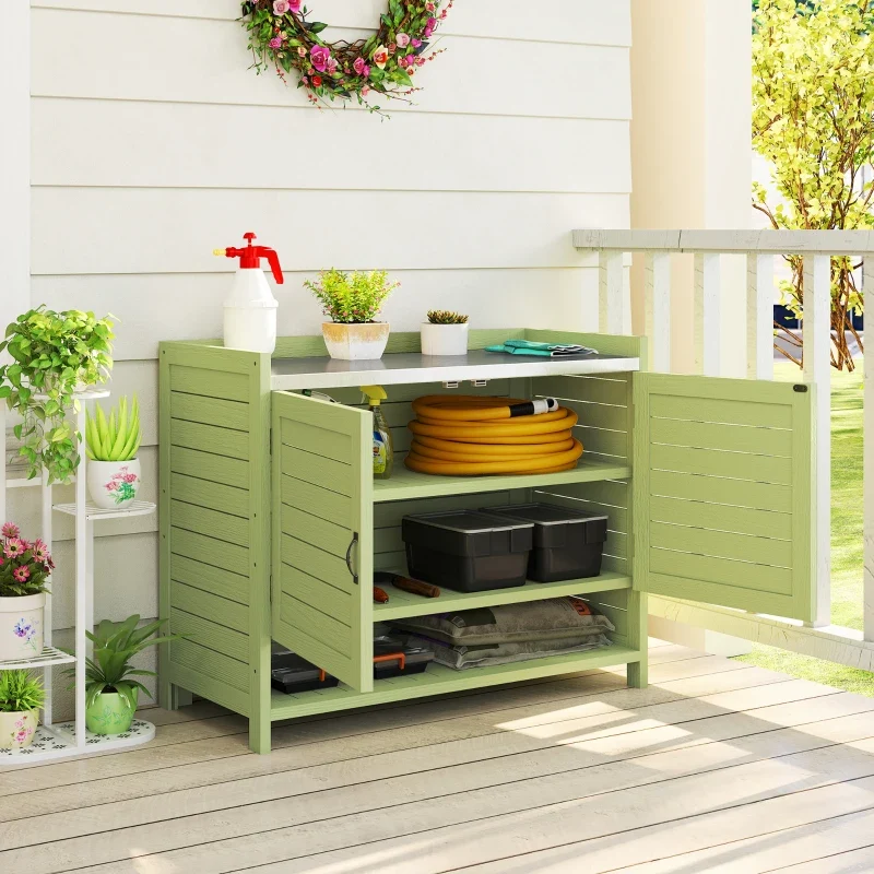 Pflanzentisch Gartentisch Gartenschrank Terrassenschrank