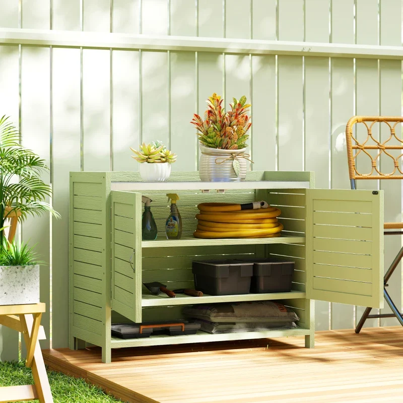 Pflanzentisch Gartentisch Gartenschrank Terrassenschrank