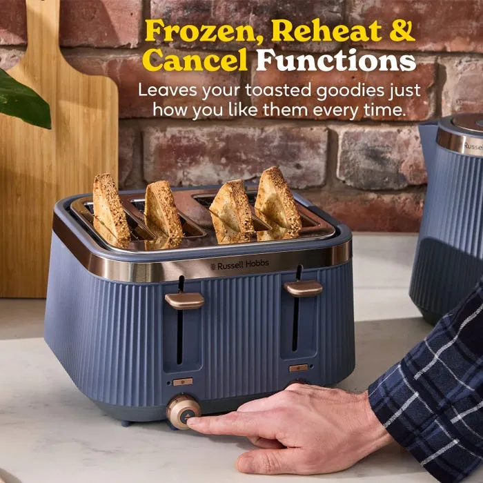 Russell Hobbs Brontë 4 Slice Toaster - Navy Blau | 26772