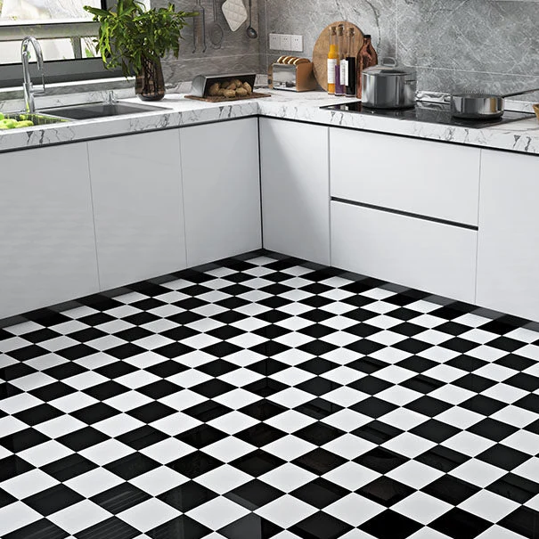 Skanto | Mehrfarbiger Vinyl-Dielenboden zum Abziehen und Aufkleben in Porzellanfliesenoptik PVC-Boden