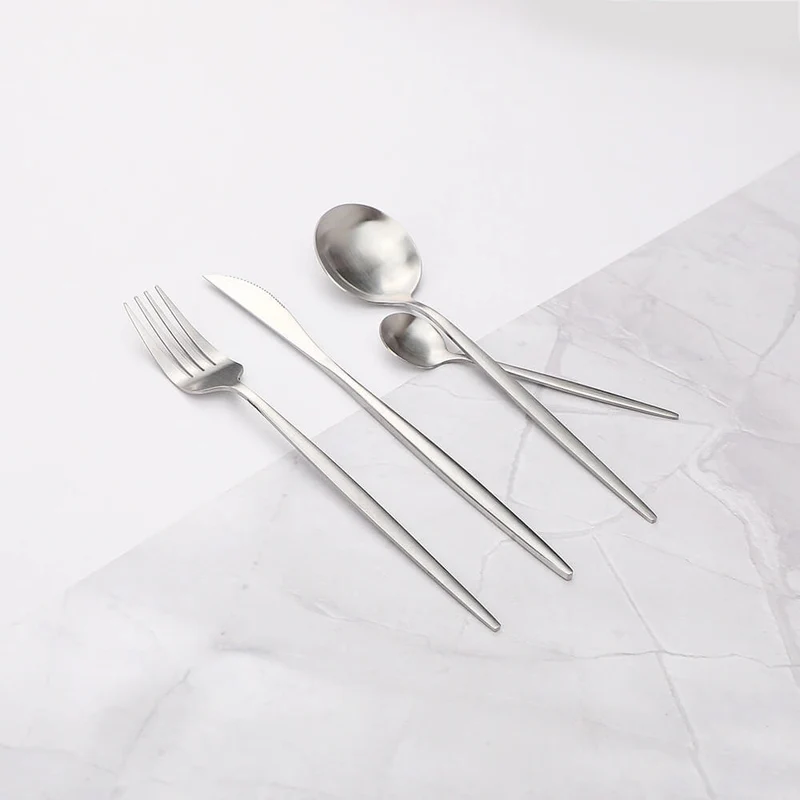 Skanto | Modernes Silbernes Besteckset