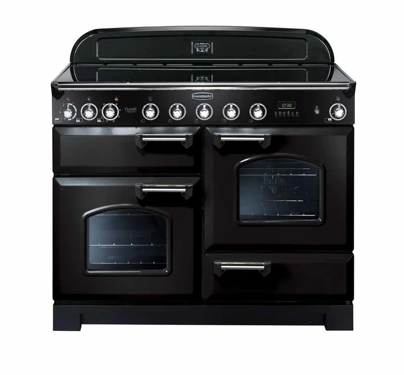 Rangemaster Classic Deluxe 110CM Electric Standherd - Schwarz | CDL110EIBL/C