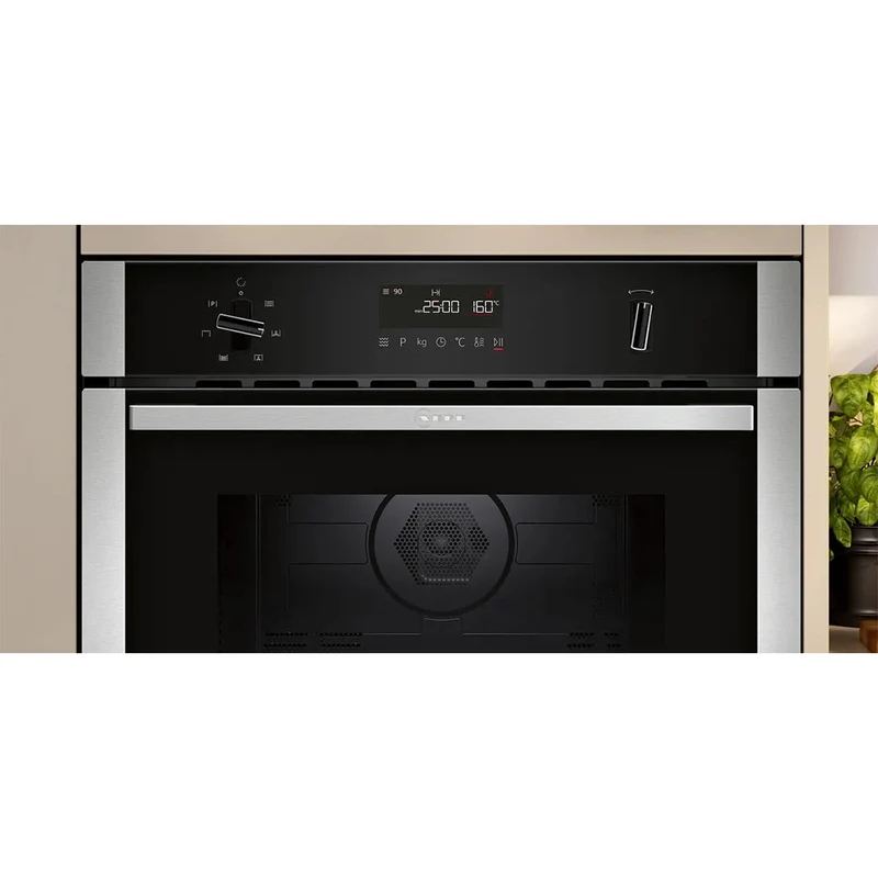 Neff N 50 Einbau Combi Mikrowelle Backofen mit Hot Air - Edelstahl | C1AMG84N1B