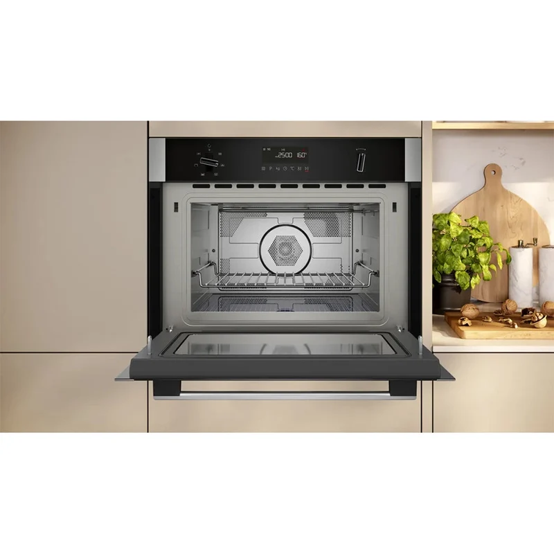 Neff N 50 Einbau Combi Mikrowelle Backofen mit Hot Air - Edelstahl | C1AMG84N1B