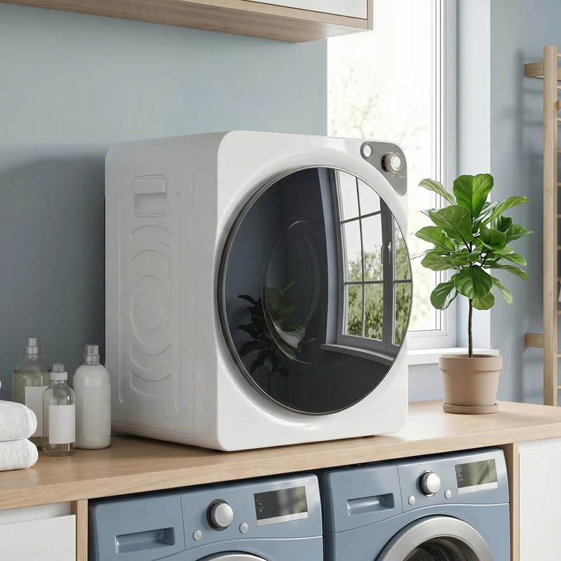 5kg Vented Tumble Dryer, 1000W, 5 Modes, Stainless Steel Drum, White