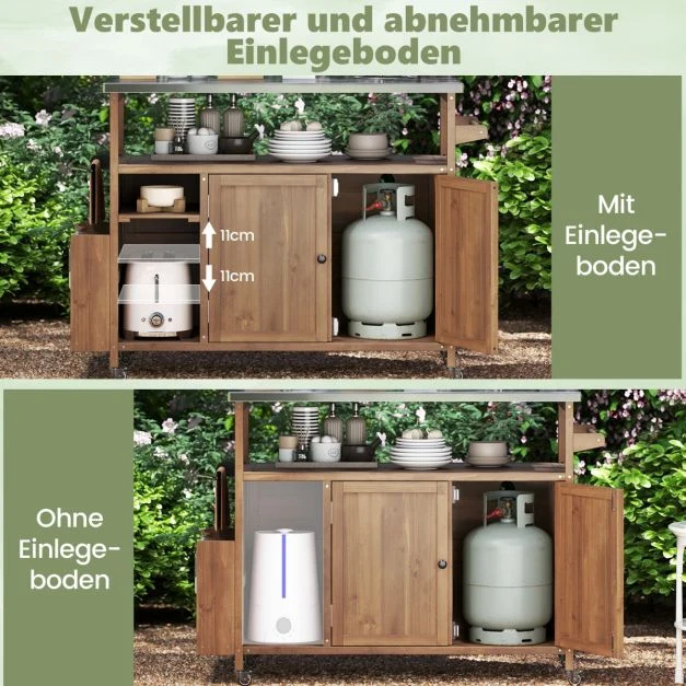 Grillwagen Grilltisch Grillschrank Outdoor Grill