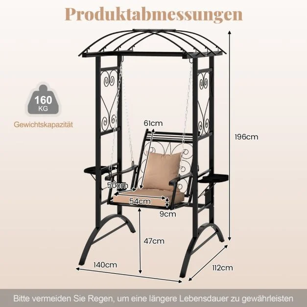 Outdoor Schaukel Terrassenschaukel Gartenschaukel