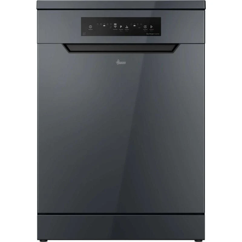 Hoover H-DISH 300 Lite 60CM freistehend Standard Geschirrspüler - Anthracite | HFP 4C7E0A-80