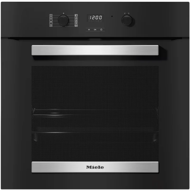 Miele Active 76L Einbau Multifunction Electric Einbaubackofen - Obsidian Schwarz & Edelstahl | H 2455 BP