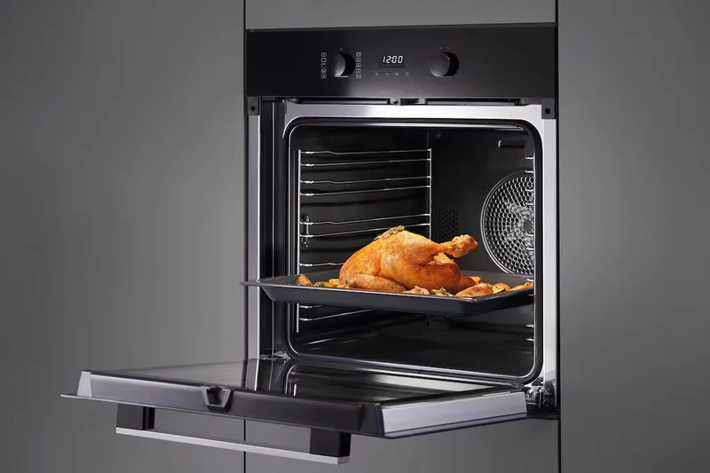 Miele Active 76L Einbau Multifunction Electric Einbaubackofen - Obsidian Schwarz & Edelstahl | H 2455 BP