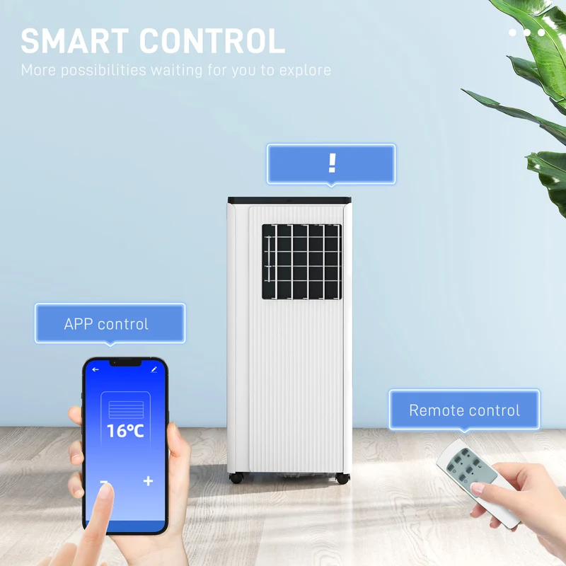 9000 BTU Air Conditioning Unit, 3-in-1 Portable Cooling Fan with Remote, Window Kit, 20m2